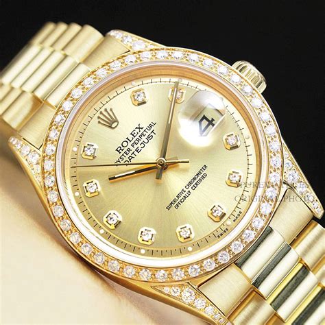 are rolex gold watches solid gold